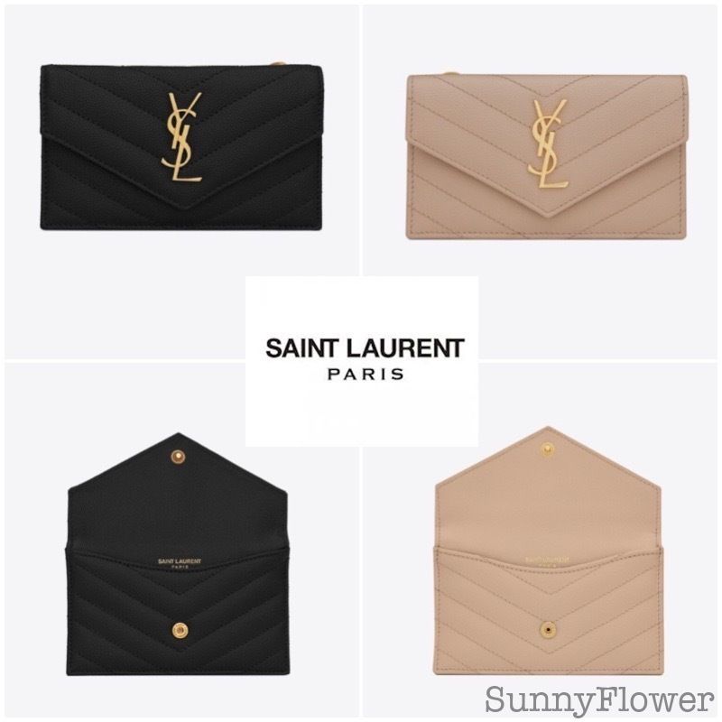 SAINT LAURENT|フラップカードケース モノグラム フラグメント (Saint