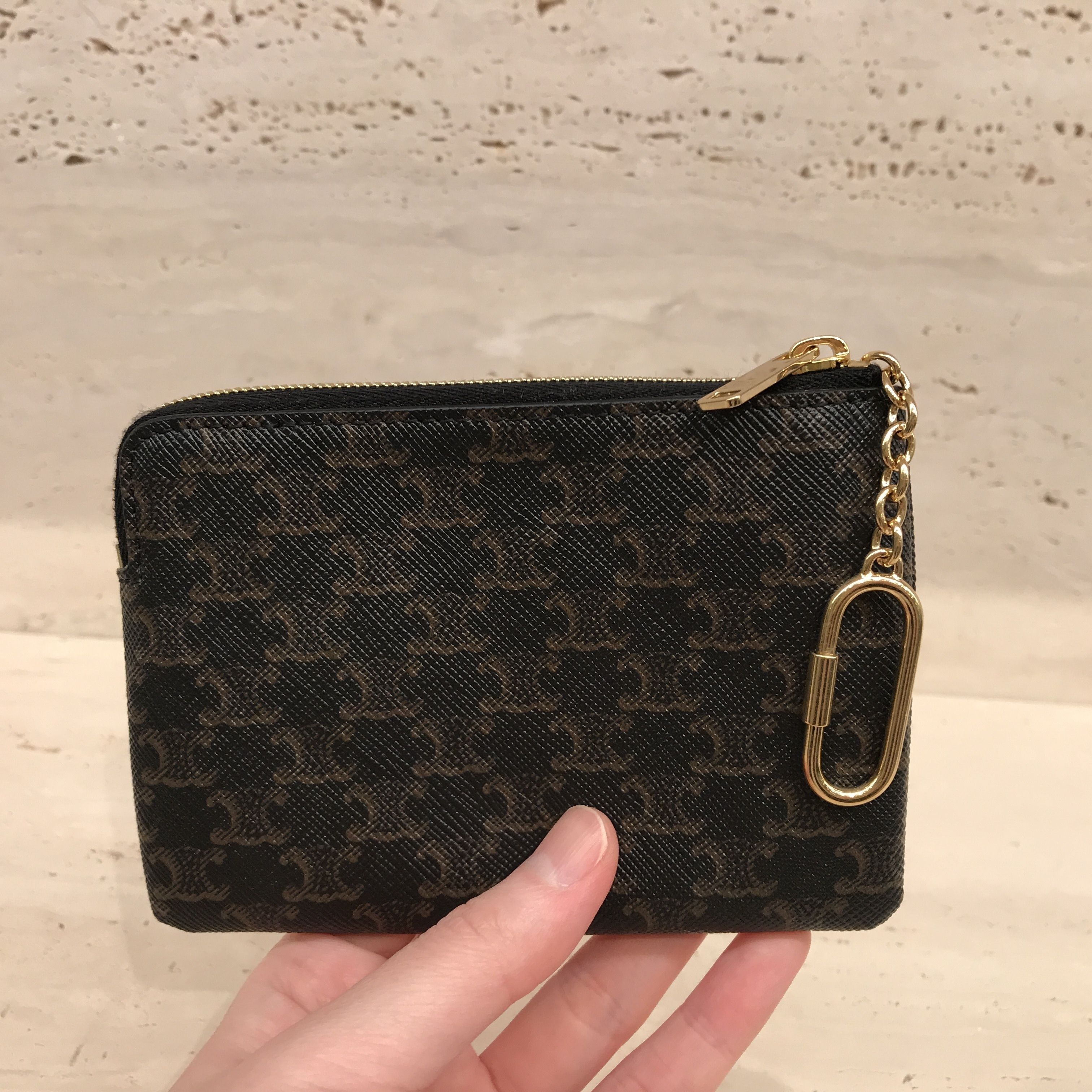 CELINE/フック付きコイン&カードポーチ/トリオンフキャンバス (CELINE CELINE/フック付きコイン&カードポーチ/トリオンフキャンバス (CELINE
