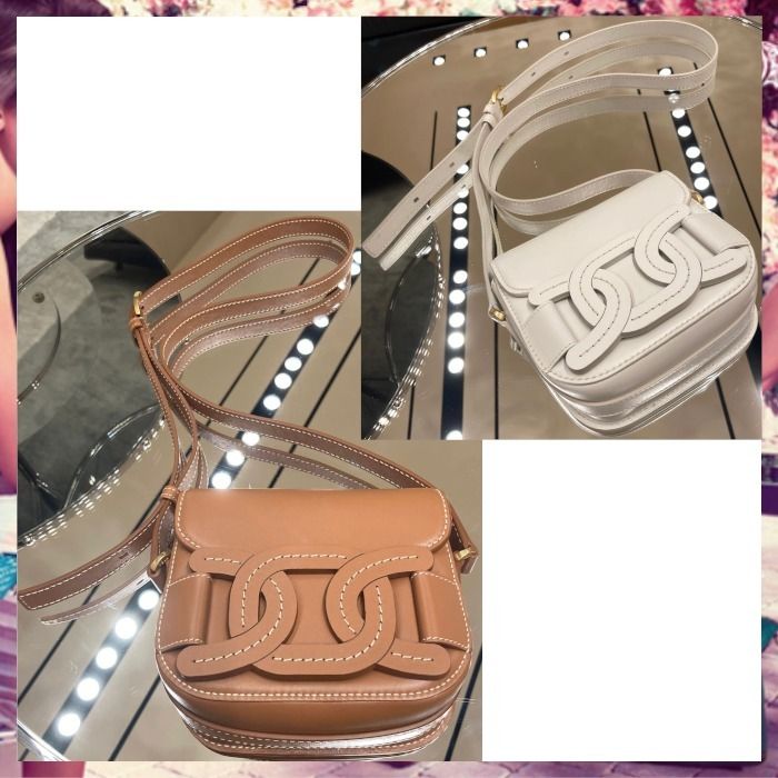 ◇TOD'S◇トッズ ミニ レザー ショルダーバッグ ケイト ステッチ ...