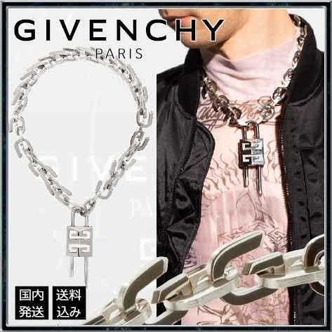 お洒落上級者【GIVENCHY】シルバー Padlock G Link ネックレス ...