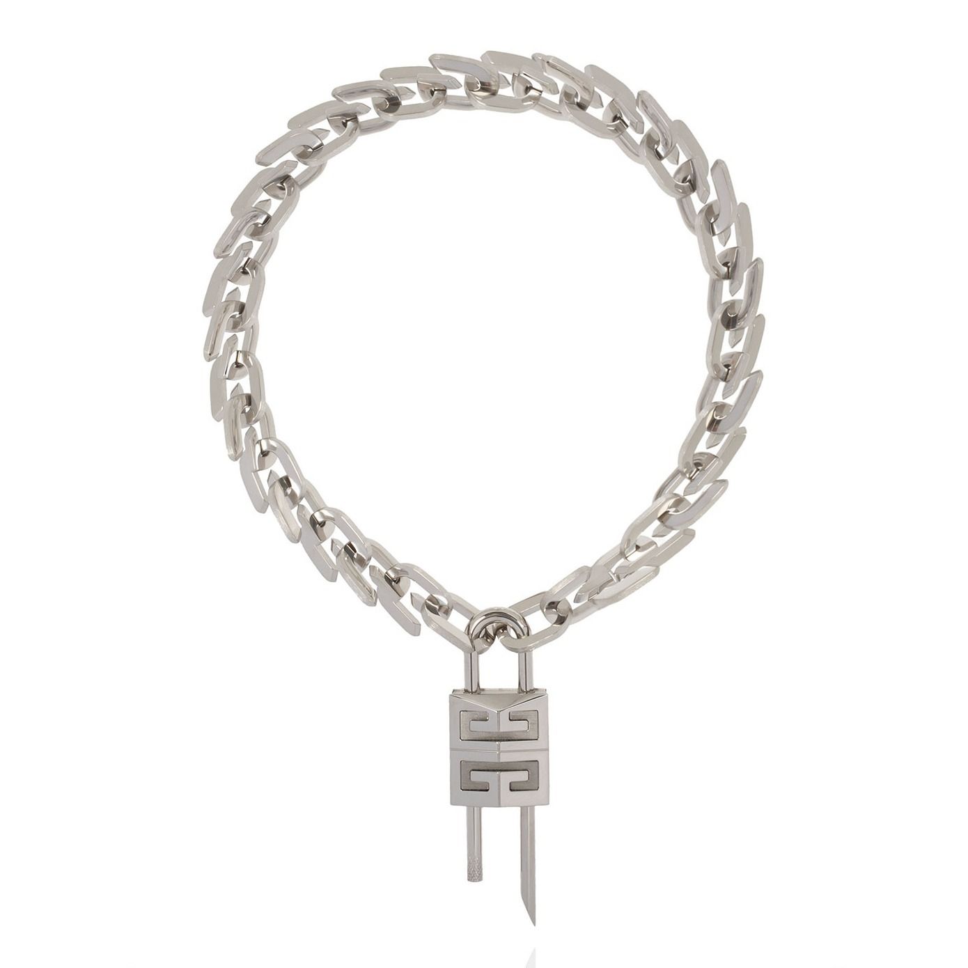 お洒落上級者【GIVENCHY】シルバー Padlock G Link ネックレス ...