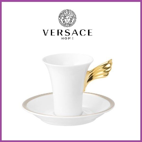 関税込》VERSACE☆Ikarus Med. Meandre d`Or カップ&ソーサー 関税込》VERSACE☆Ikarus Med. Meandre d`Or カップ&ソーサー