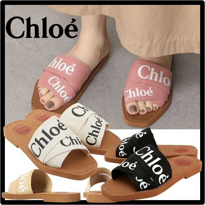 ☆関税込☆クロエ☆Chloe☆Woodyフラットミュール☆正規品☆ (Chloe 【人気No.1】 サンダル フラットミュール woody クロエ chloe サンダル
