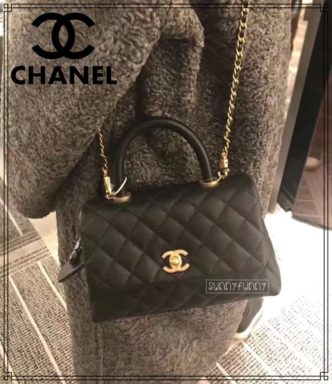 海外発送《 超入手困難☆ 》CHANEL ココハンドル 24cm Sサイズ