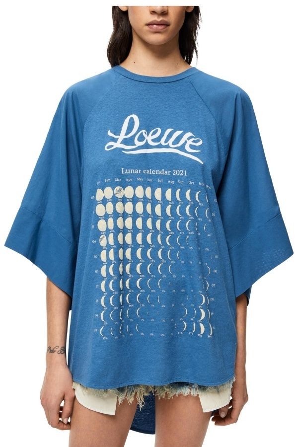 LOEWE オーバーサイズ ムーンプリント Tシャツ 直営店 すぐ届く LOEWE オーバーサイズ ムーンプリント Tシャツ 直営店 すぐ届く