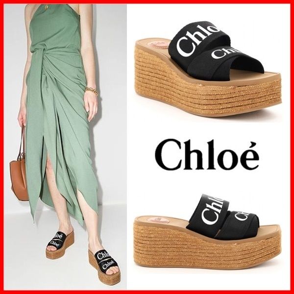 ☆Chloe☆ WOODY ウェッジ ミュール 厚底 ☆正規品☆ (Chloe/サンダル ☆Chloe☆ WOODY ウェッジ ミュール 厚底 ☆正規品☆ (Chloe/サンダル