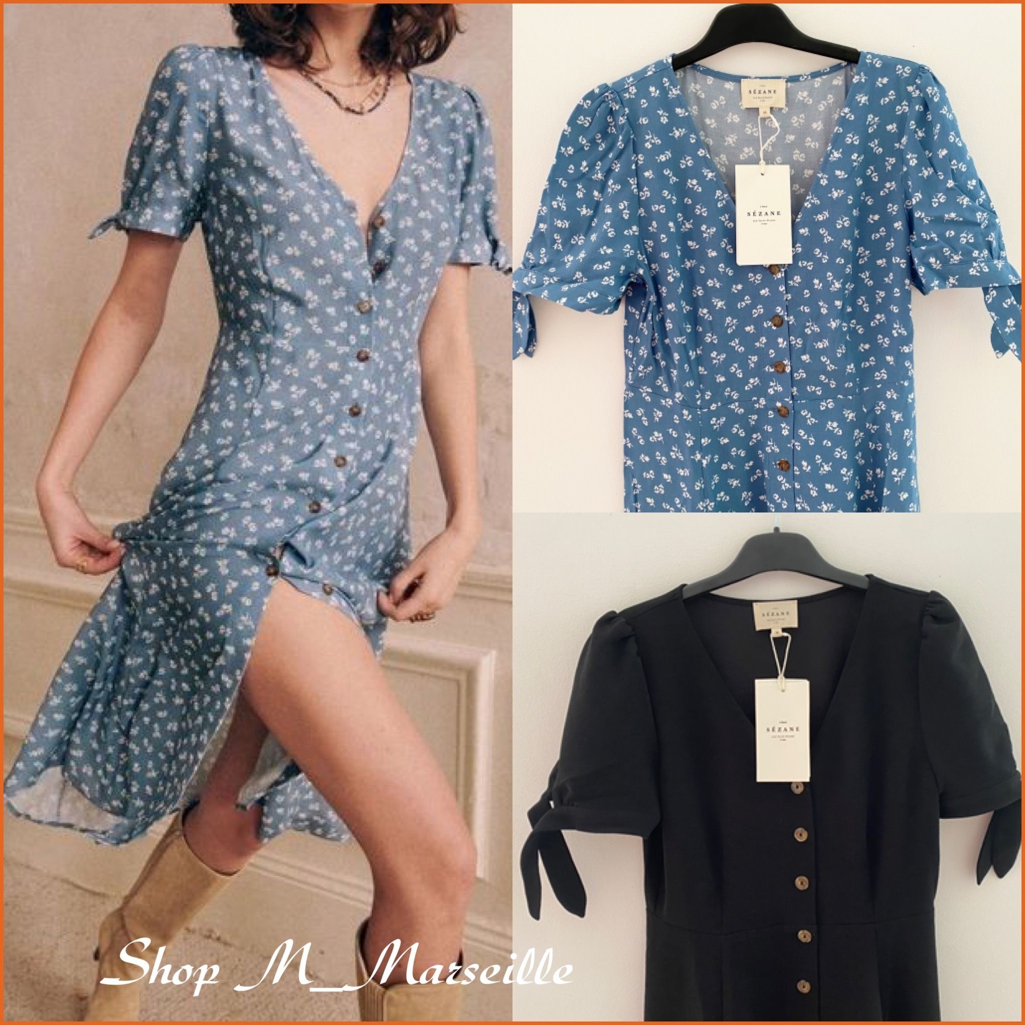 フランス直送☆Sezane☆可愛いドレスワンピース (SEZANE/ワンピース フランス直送☆Sezane☆可愛いドレスワンピース (SEZANE/ワンピース