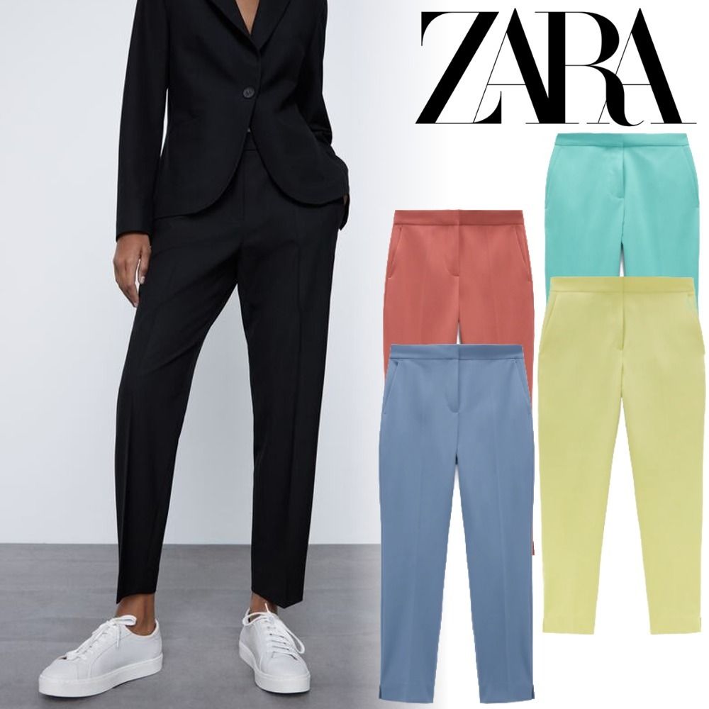 60%OFF!】 ZARA パンツ クロップド丈