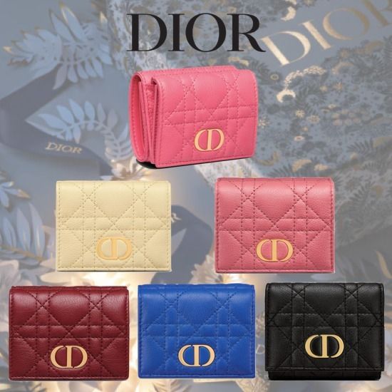 国内買付 2021新作 DIOR CARO コンパクト ウォレット ミニ財布 (Dior ...