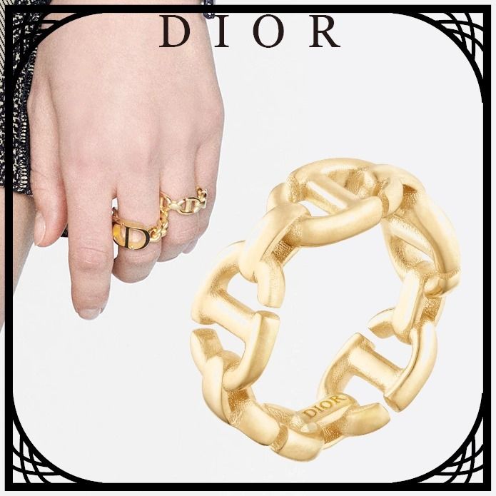 Christian Dior CD NAVY Ring Gold Ladys Accessory 2020AW