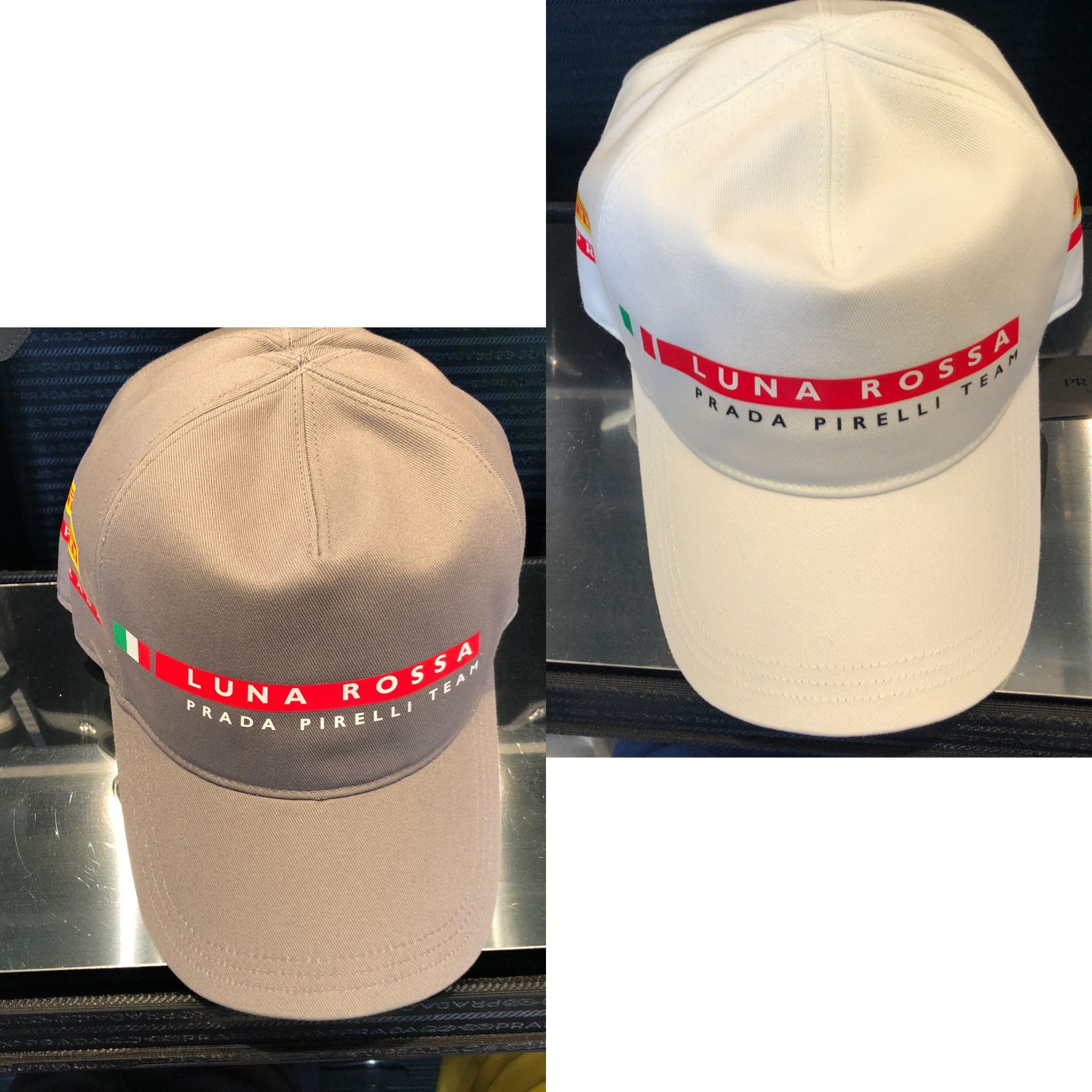 ストアイチオシ レア商品【PRADA】 LUNA ROSSA PRADA PIRELLIキャップ 【メーカー公式ショップ】 レア商品【PRADA】 LUNA PIRELLIキャップ PRADA ROSSA キャップ