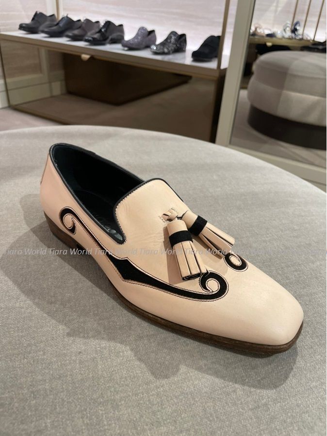 VIP SALE☆Jimmy Choo FOXLEY ソフトスエード ローファー BEIGE (Jimmy