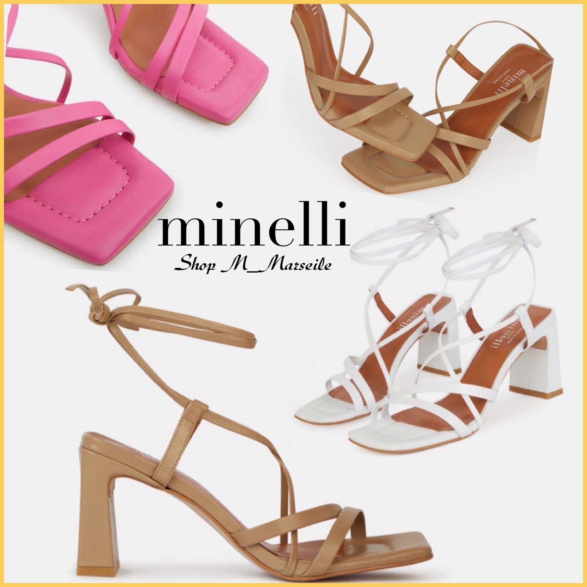 日本未入荷minelli☆美しいアンクルストラップヒールサンダル (minelli 日本未入荷minelli☆美しいアンクルストラップヒールサンダル (minelli