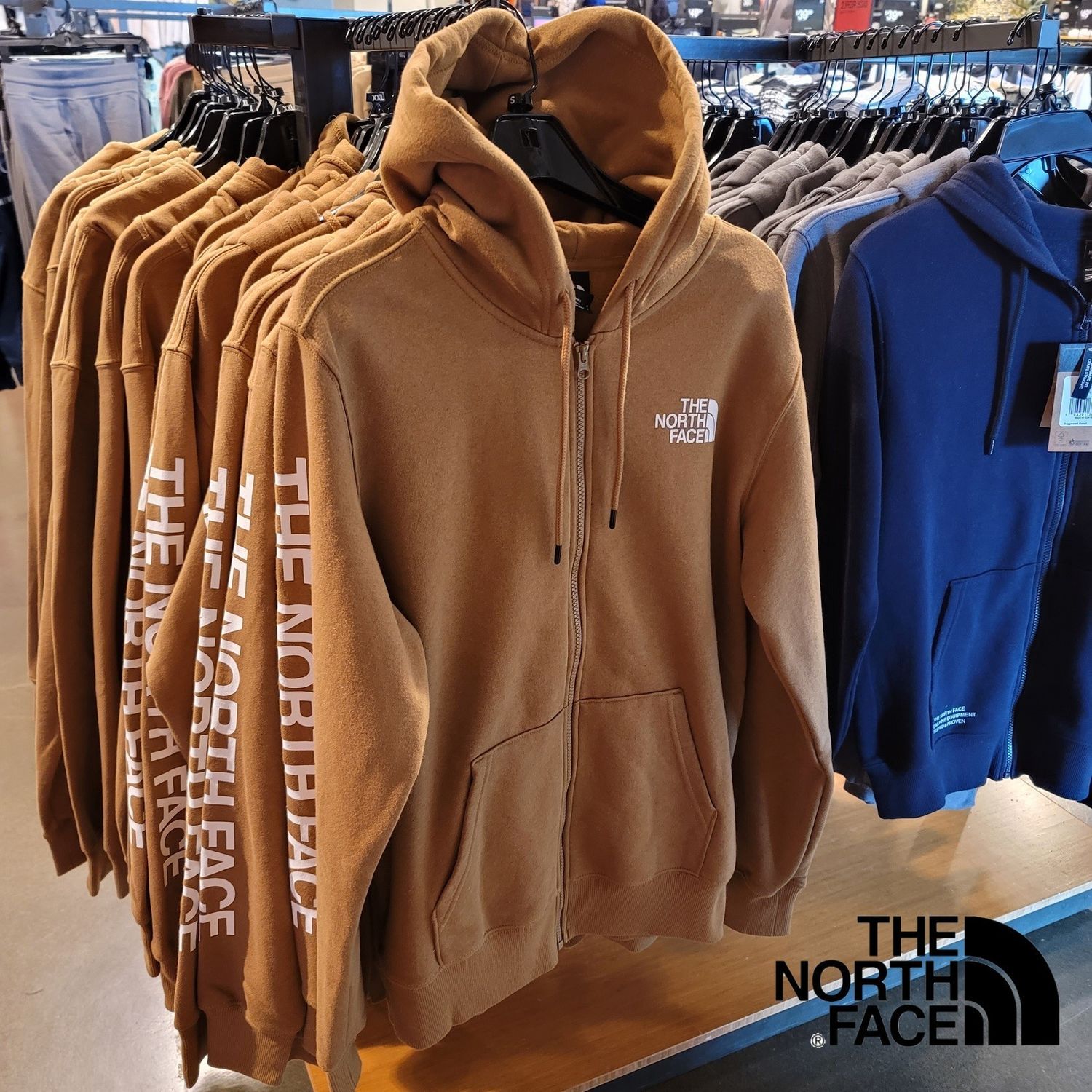 The North Face ノースフェイスus限定袖ロゴフーディー 即発 The North Face パーカー フーディ Buyma
