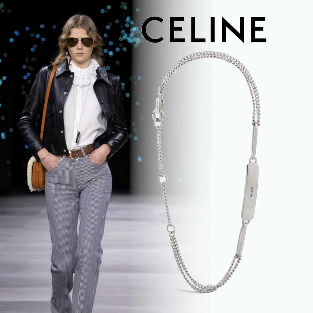 21新作 セリーヌ グルメットチャーム シルバーブレスレット (CELINE ...
