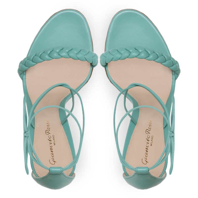 21SS NEW】Gianvito Rossi_women /アンクルリボン Sandals/ 黒 - www ...