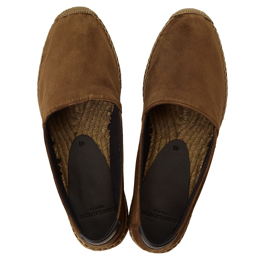 Saint Laurent 21SS Logo スエード エスパドリーユ/スリッポン Saint Laurent 21SS Logo スエード エスパドリーユ/スリッポン