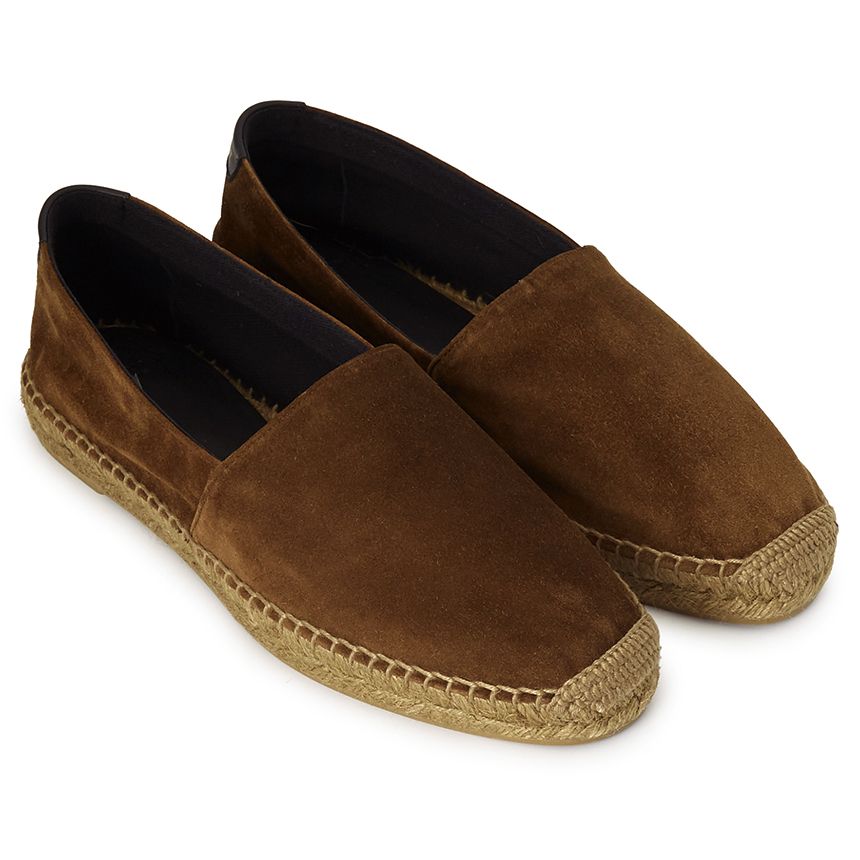 Saint Laurent 21SS Logo スエード エスパドリーユ/スリッポン Saint Laurent 21SS Logo スエード エスパドリーユ/スリッポン