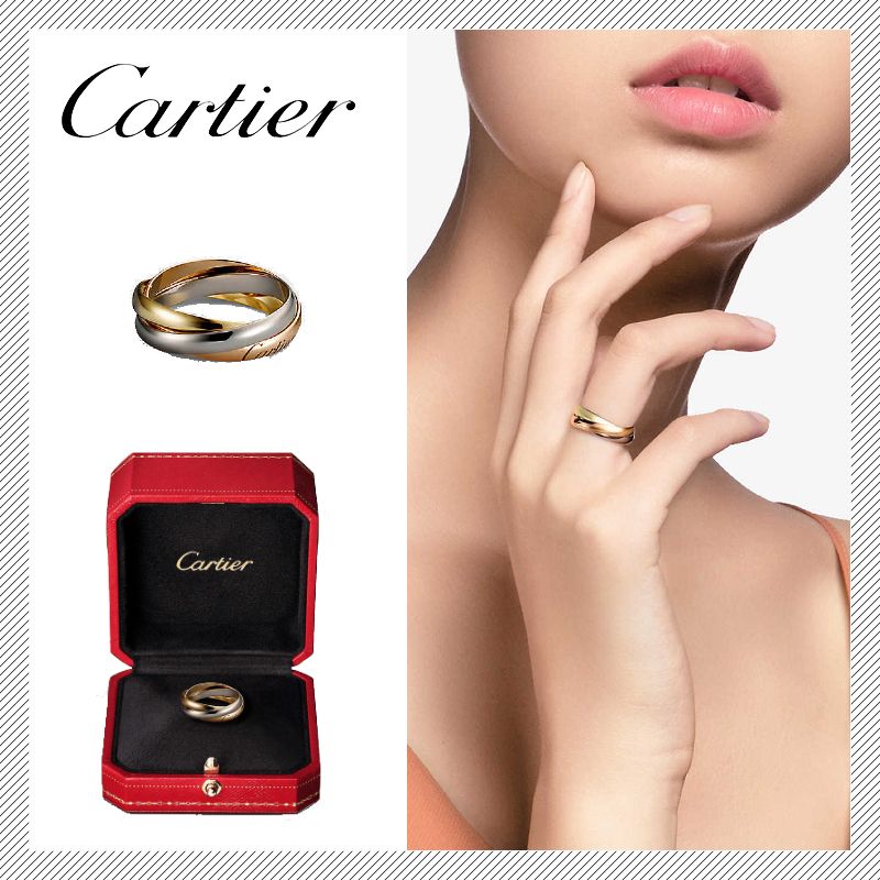 Cartier】カルティエ トリニティ 18K ゴールド リング 指輪 (Cartier Cartier】カルティエ トリニティ 18K ゴールド リング 指輪 (Cartier