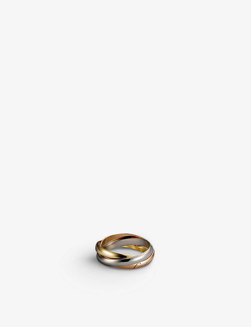 Cartier】カルティエ トリニティ 18K ゴールド リング 指輪 (Cartier Cartier】カルティエ トリニティ 18K ゴールド リング 指輪 (Cartier