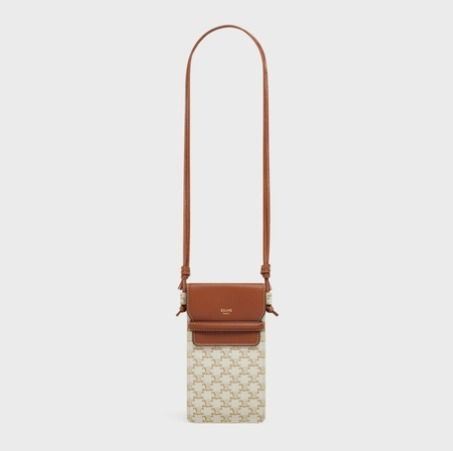 CELINE☆フォンポーチ トリオンフキャンバス&ラムスキン☆即納 CELINE☆フォンポーチ トリオンフキャンバス&ラムスキン☆即納