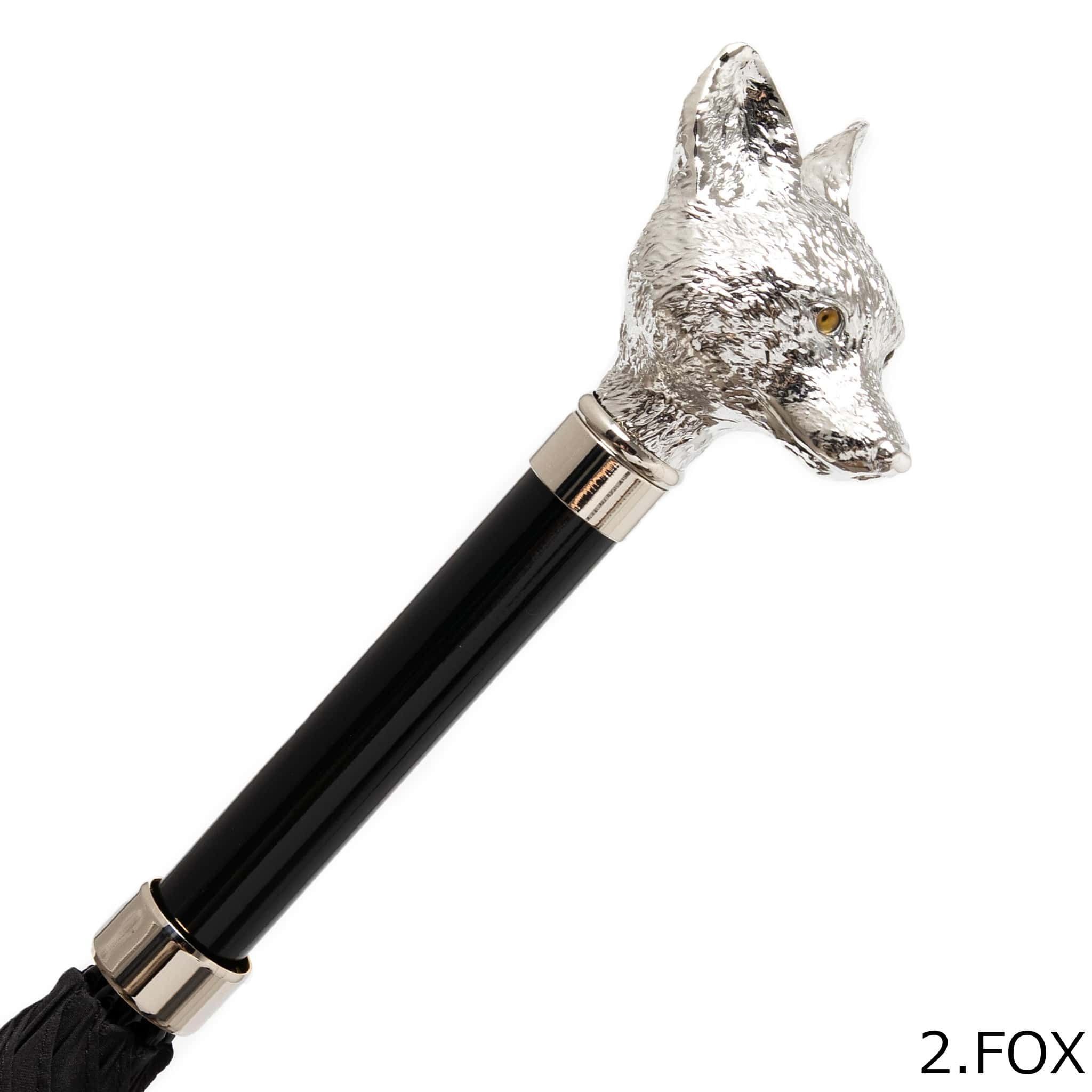 FOX UMBRELLAS GT29 メンズ 長傘 アニマルヘッド (Fox Umbrellas