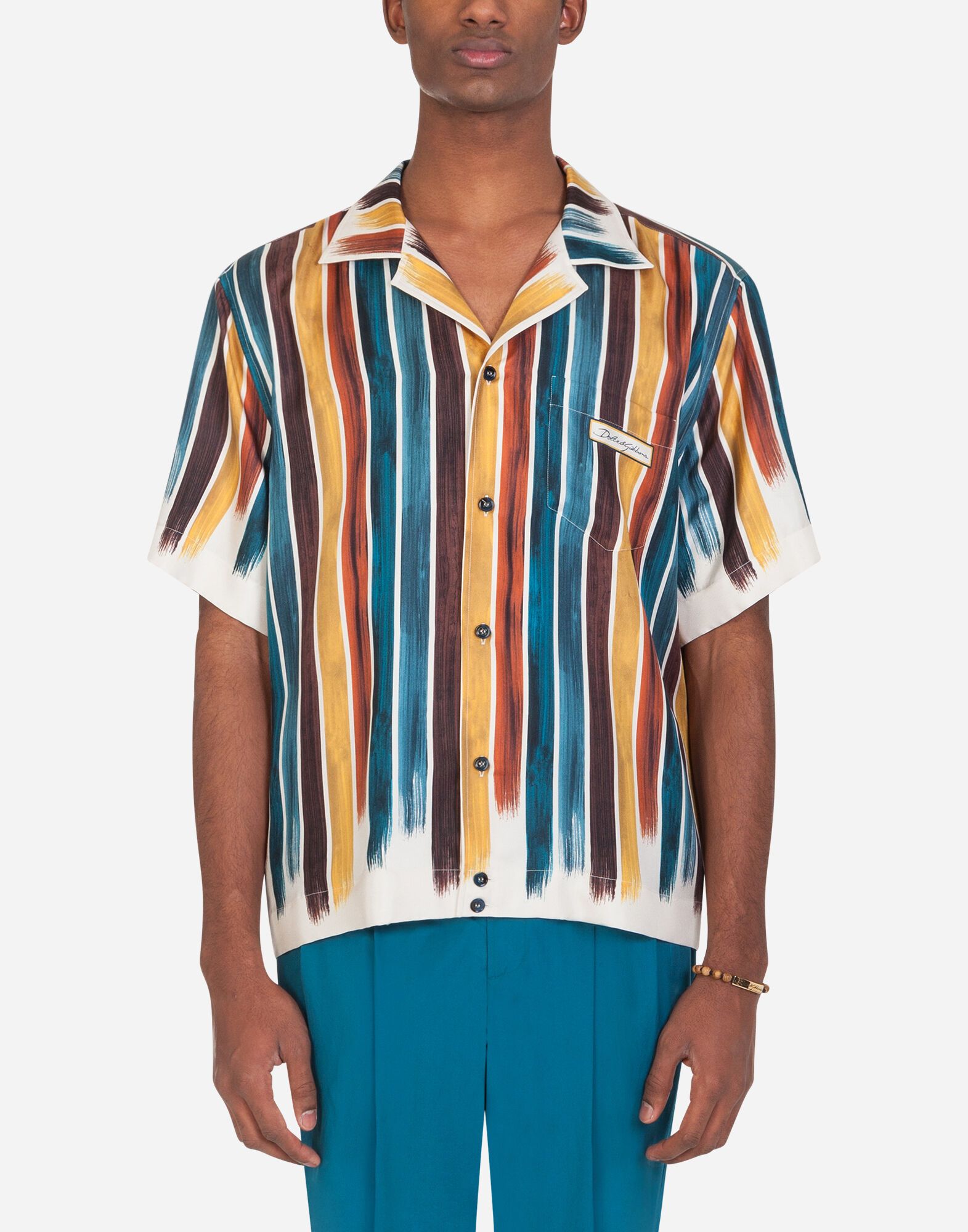 Dolce&Gabbana◇シャツ ハワイフィット シルク ブラシストローク ...