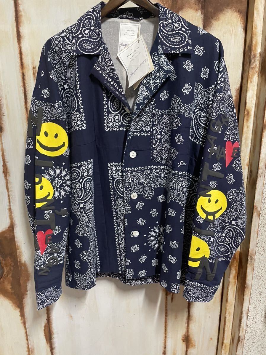 独特な 関税・送料込 READYMADE シャツジャケット ヴィンテージバンダナ トップス