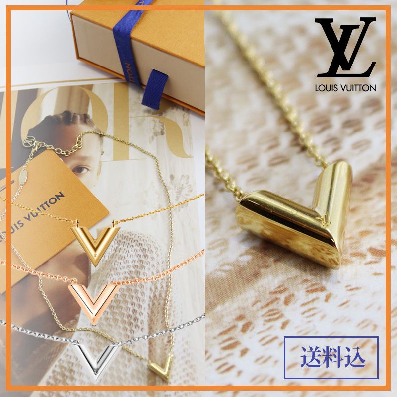 LOUIS VUITTONルイヴィトン☆ネックレス エセンシャルV M61083 (Louis 販売場所 ルイ ネックレス・エセンシャルV M61083 ネックレス ヴィトン ネックレス