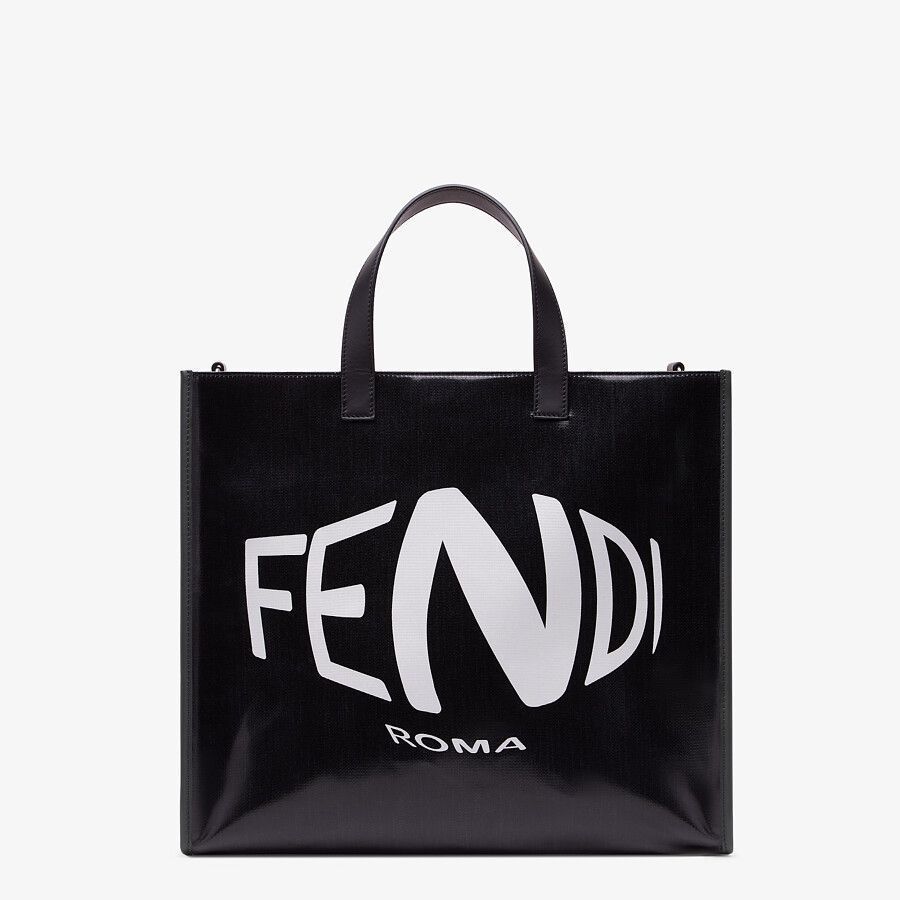 FENDI VERTIGO 21SS フィッシュアイ ロゴ プリント トートバッグ FENDI VERTIGO 21SS フィッシュアイ ロゴ プリント トートバッグ