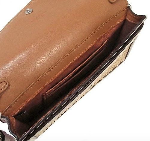 セールCoachストローかご素材&レザージップリストレットポーチ セールCoachストローかご素材&レザージップリストレットポーチ