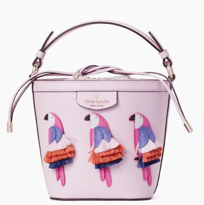 セールkate spade Pippaオウムアップリケ巾着2wayクロスボディ (kate セールkate spade Pippaオウムアップリケ巾着2wayクロスボディ (kate