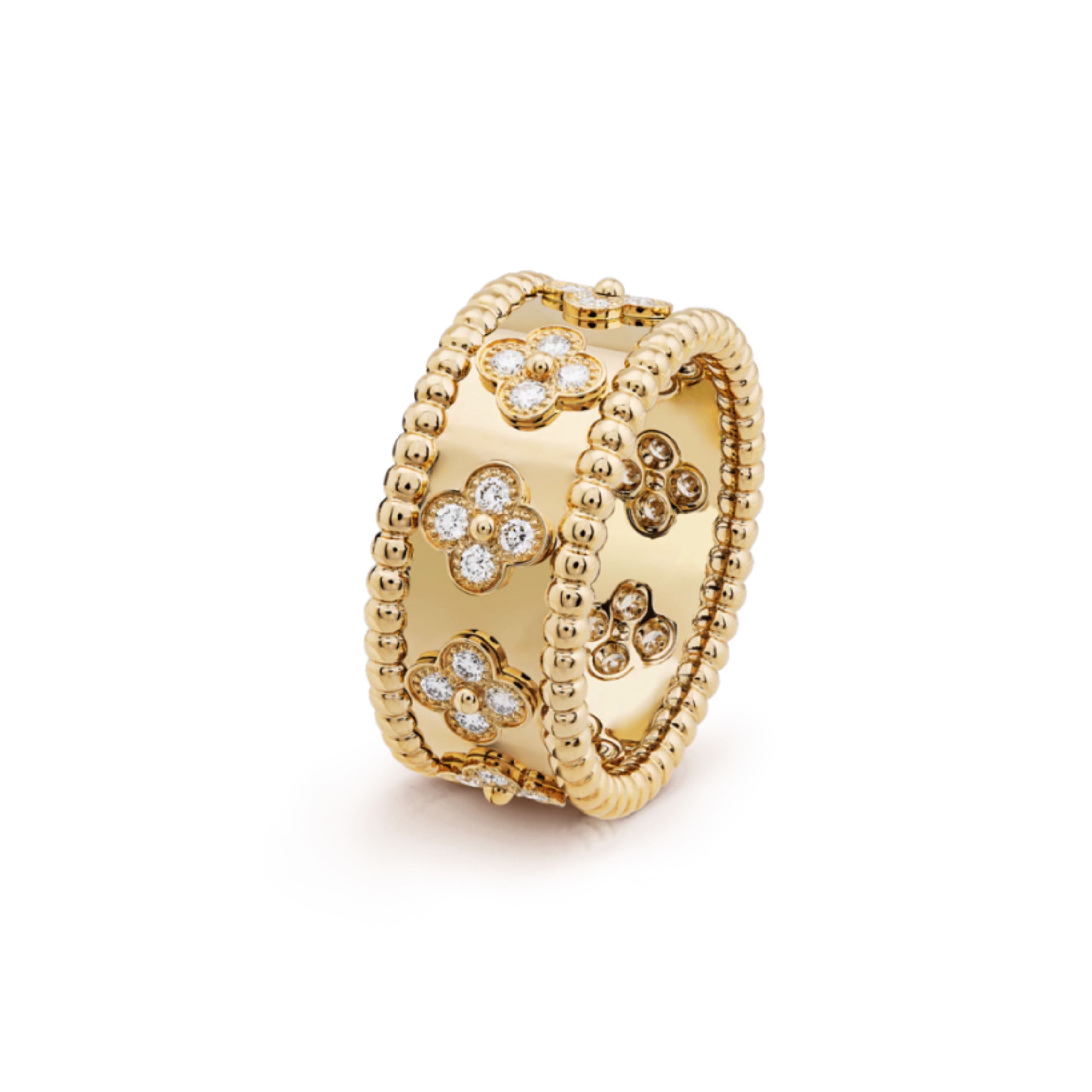 Van Cleef&Arpels】ペルレ クローバー リング ミディアム (Van Cleef Van Cleef&Arpels】ペルレ クローバー リング ミディアム (Van Cleef