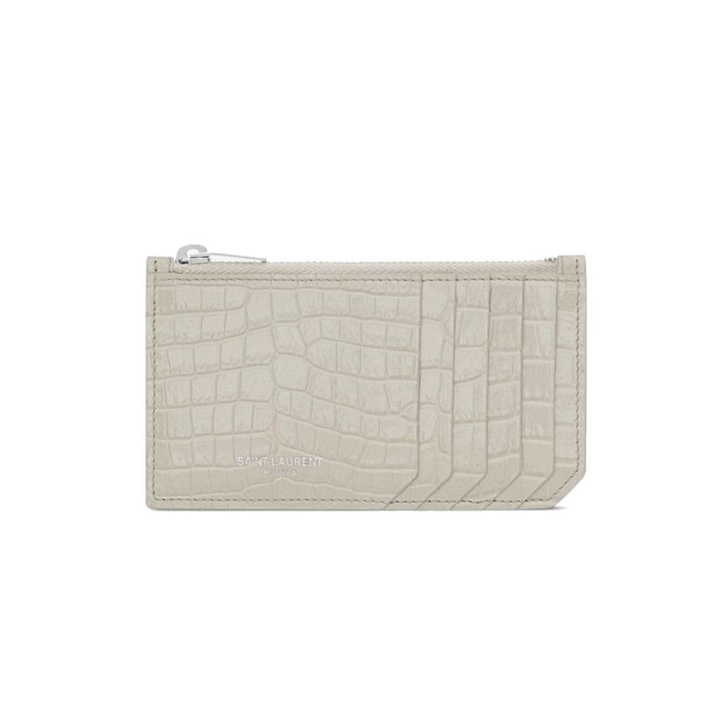 フラグメントジップカードケース クロコダイル型押し (Saint Laurent フラグメントジップカードケース クロコダイル型押し (Saint Laurent