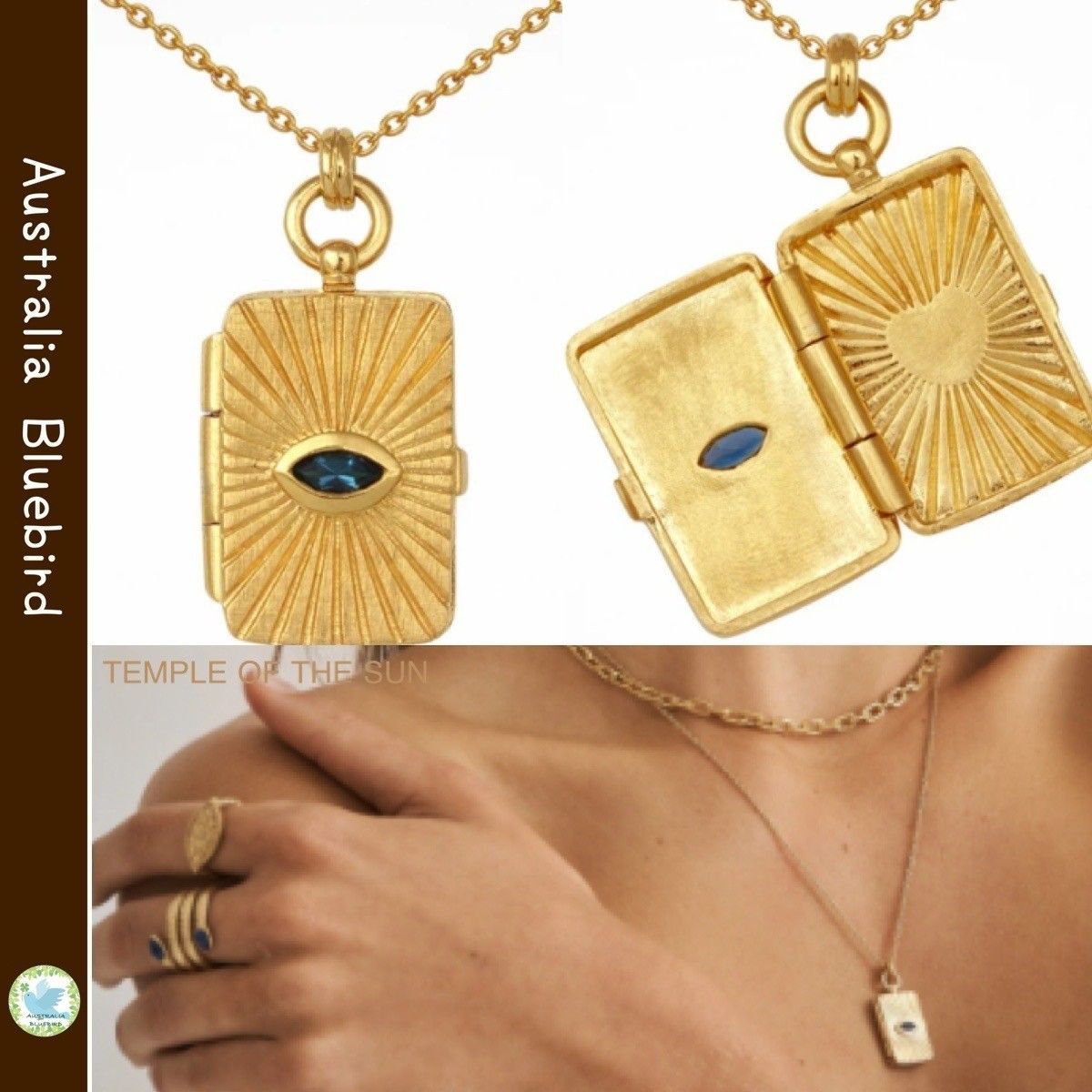日本未入荷☆TEMPLE OF THE SUN☆MERI ロケット ネックレス 18K