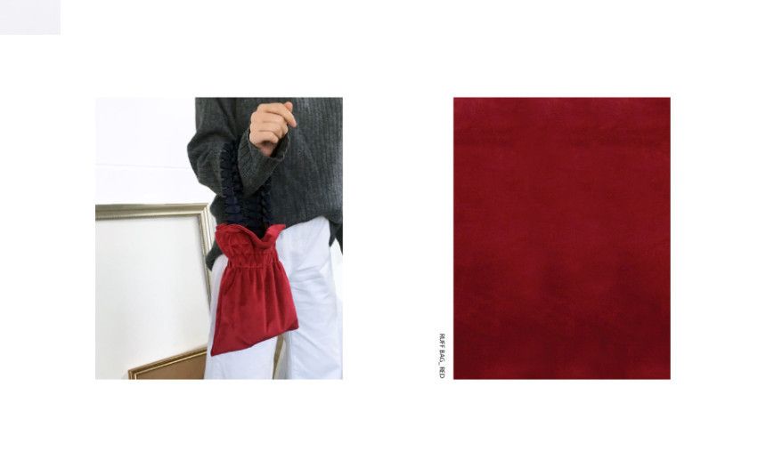 uni's room select【studioSAMI】RUFF BAG MINI_RED uni's room select【studioSAMI】RUFF BAG MINI_RED (トート