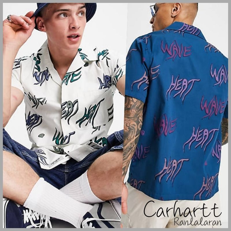 送関込】*Carhartt*WIP HEAT WAVEプリント半袖シャツ (Carhartt 送関込】*Carhartt*WIP HEAT WAVEプリント半袖シャツ (Carhartt