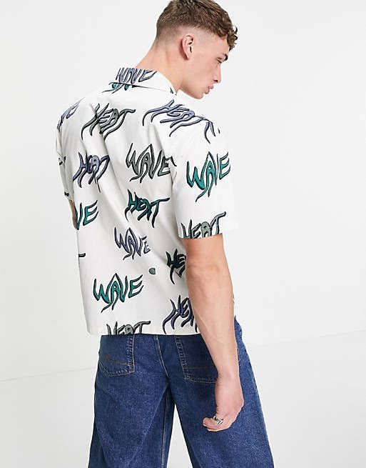 送関込】*Carhartt*WIP HEAT WAVEプリント半袖シャツ (Carhartt 送関込】*Carhartt*WIP HEAT WAVEプリント半袖シャツ (Carhartt