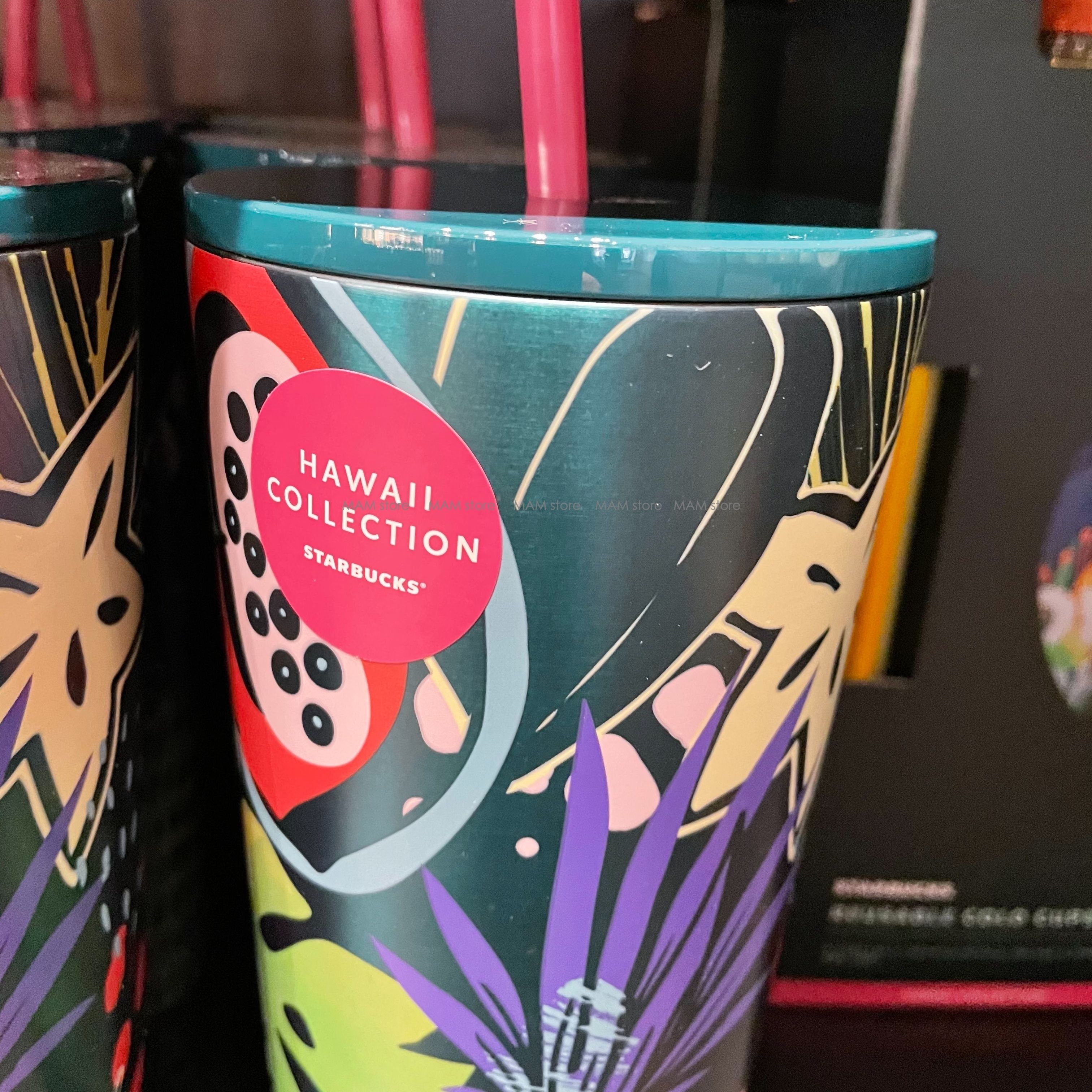 ハワイ限定★Starbucksステンレス製 トロピカルHawaiiタンブラー 完売前に!【ハワイ限定】スターバックス トロピカル タンブラー