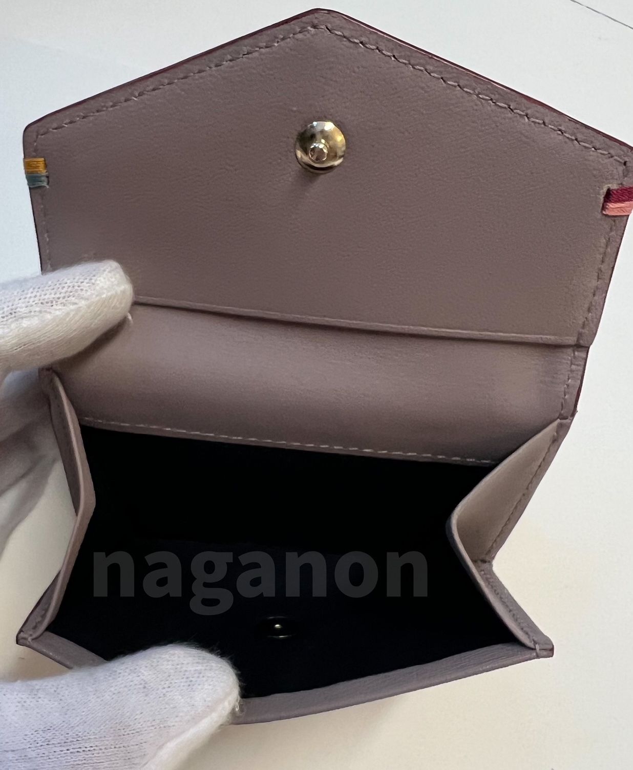 訳あり商品 Paul Smith】大人気！ハイライトステッチ 3つ折り財布 (Paul 小物