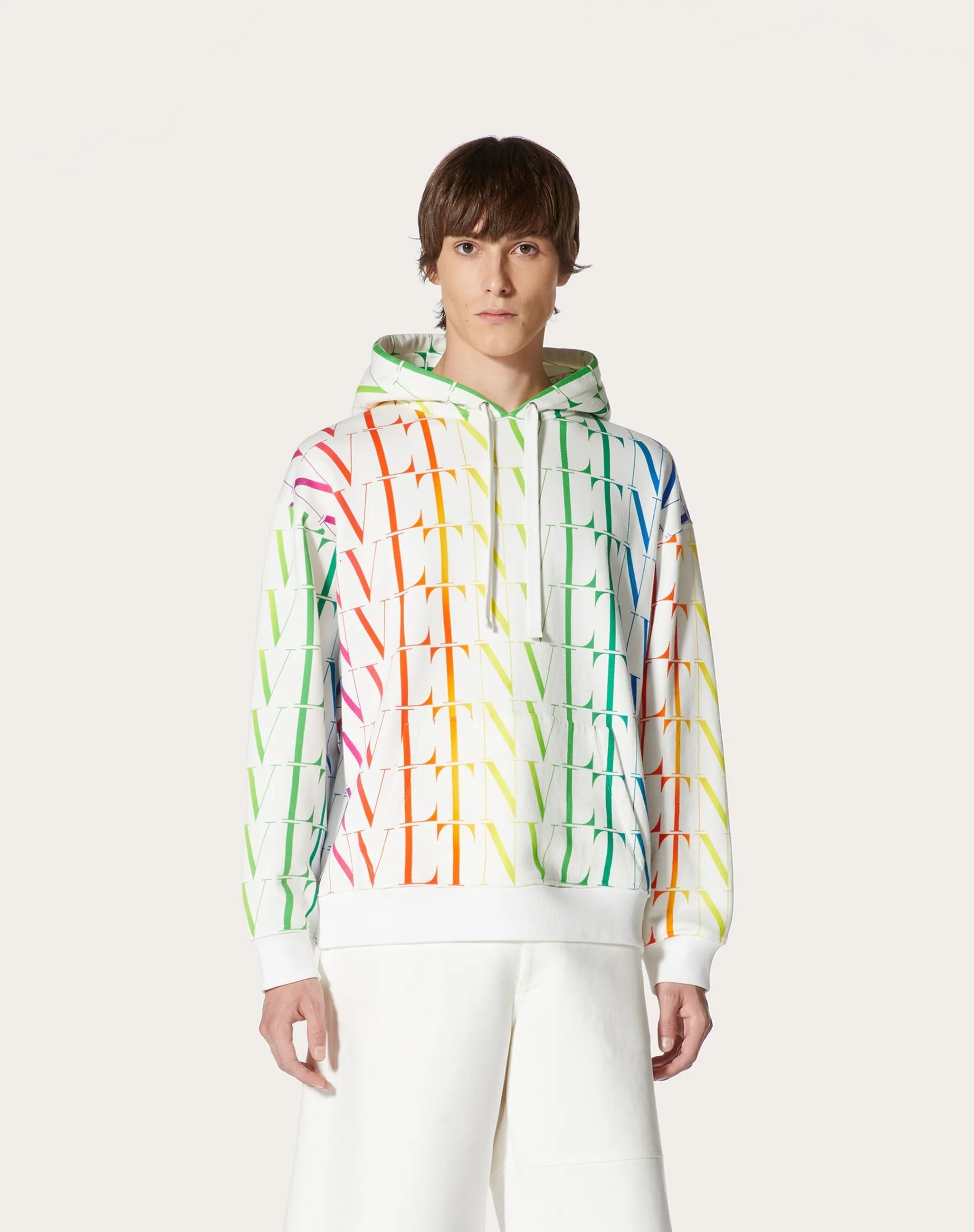 VLTN タイムズ マルチカラー フーディドスウェットシャツ WHITE VLTN タイムズ マルチカラー フーディドスウェットシャツ WHITE