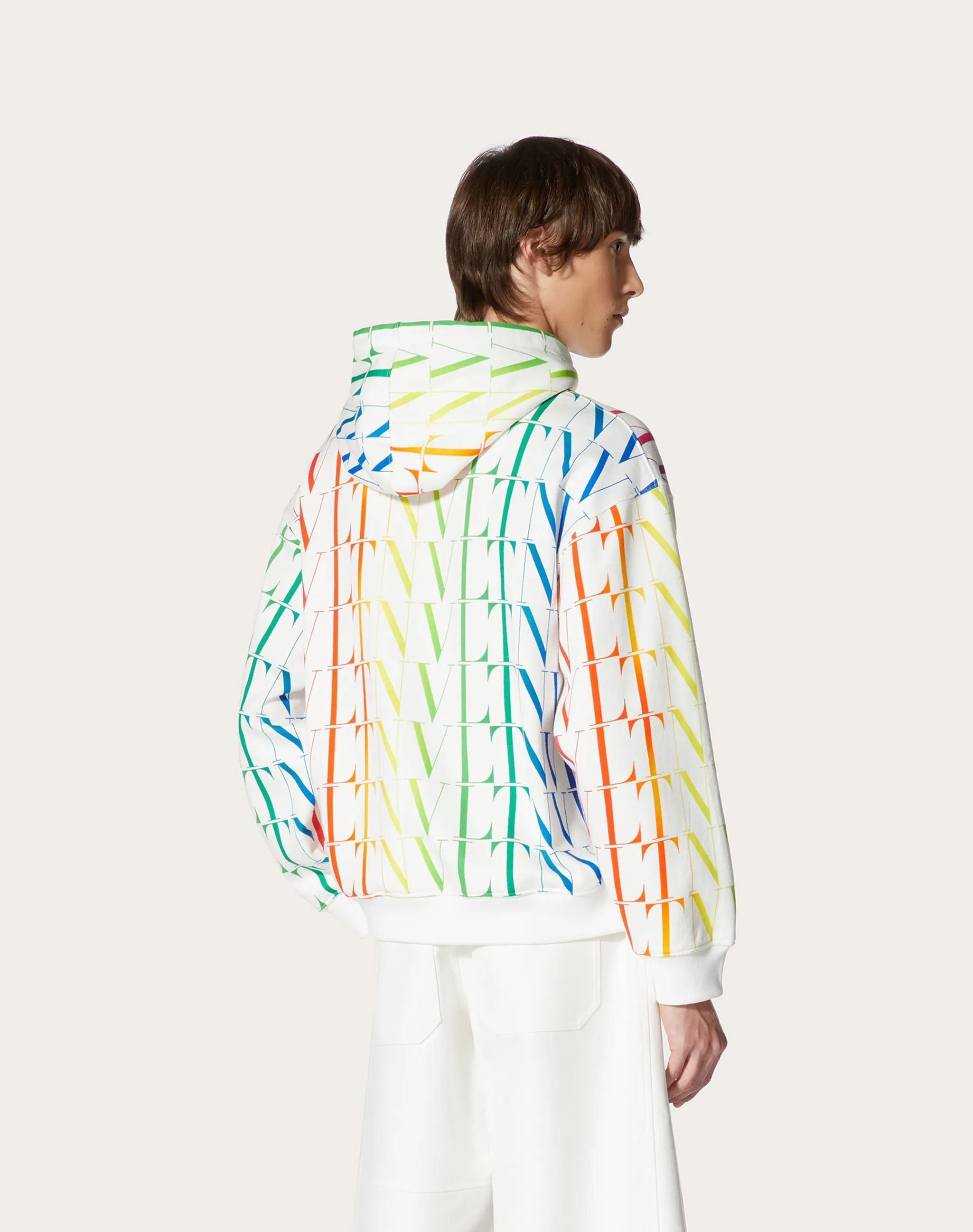 VLTN タイムズ マルチカラー フーディドスウェットシャツ WHITE VLTN タイムズ マルチカラー フーディドスウェットシャツ WHITE
