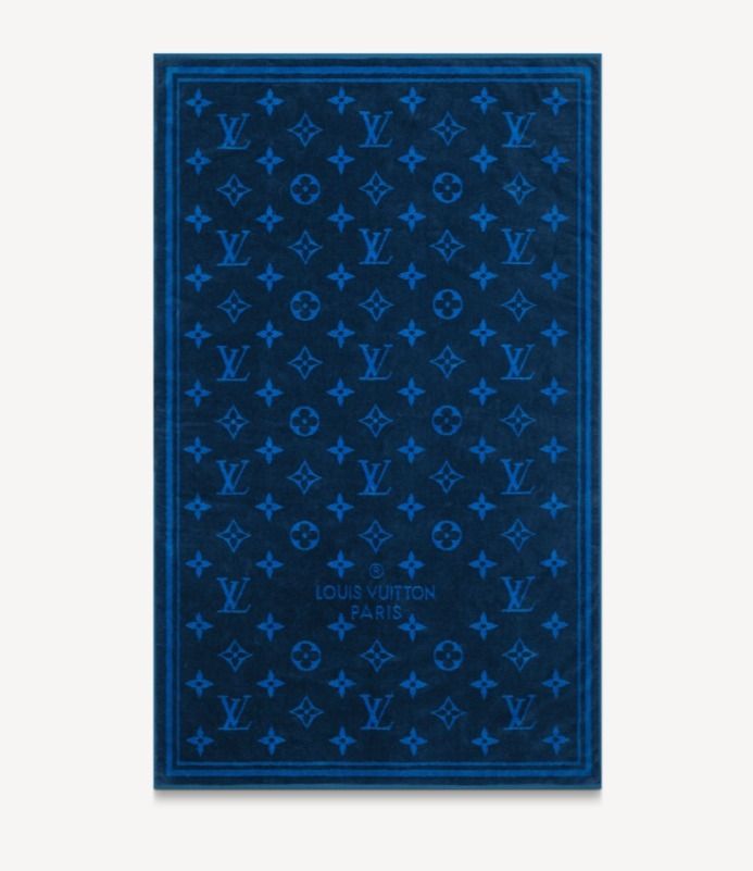 Louis Vuitton エレガントなビーチタオル♪ ≪海外限定色 紺