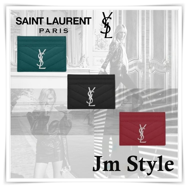♡SAINT LAURENT ♡マテラセレザーカードホルダー (Saint Laurent ♡SAINT LAURENT ♡マテラセレザーカードホルダー (Saint Laurent