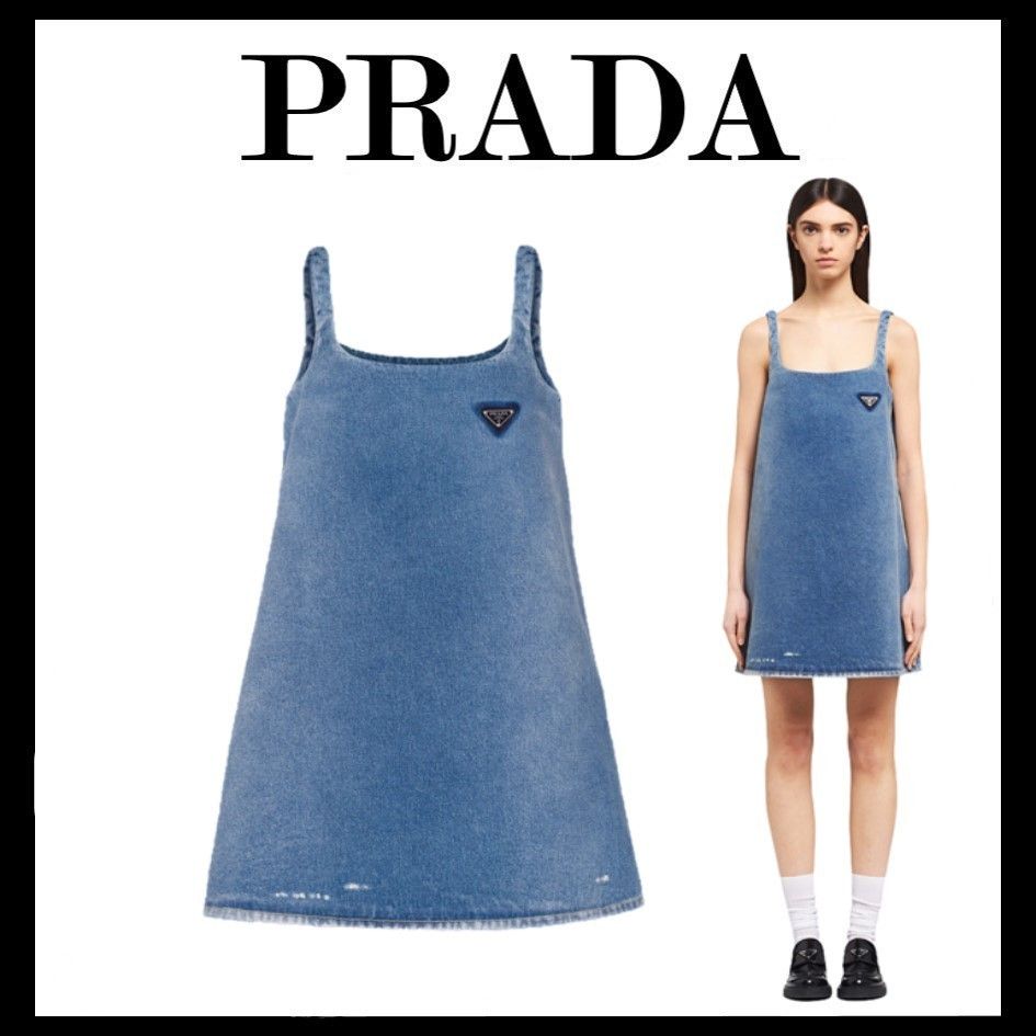 PRADA】21SS オーガニック デニム ワンピース (PRADA/ワンピース ...