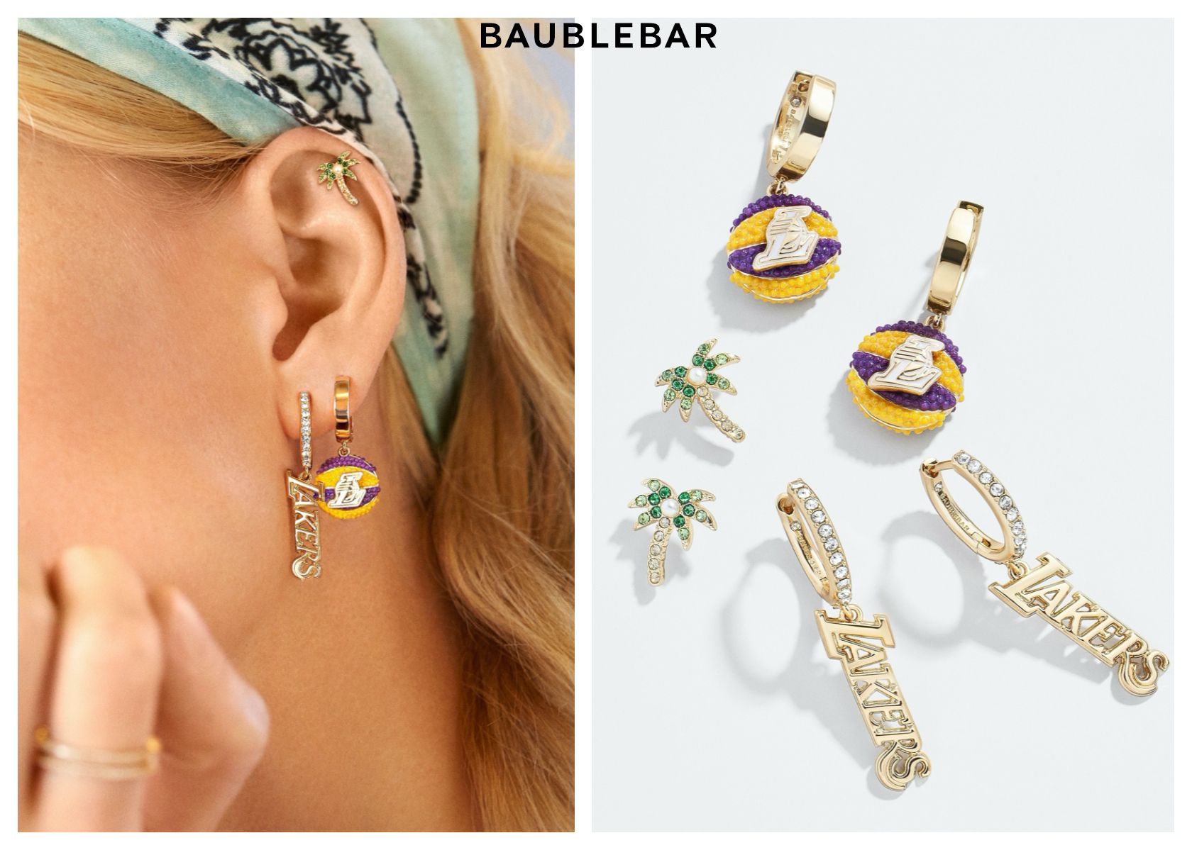★Baublebar LA LAKERS ピアス セット 送料込/関返★ ★Baublebar LA LAKERS ピアス セット 送料込/関返★