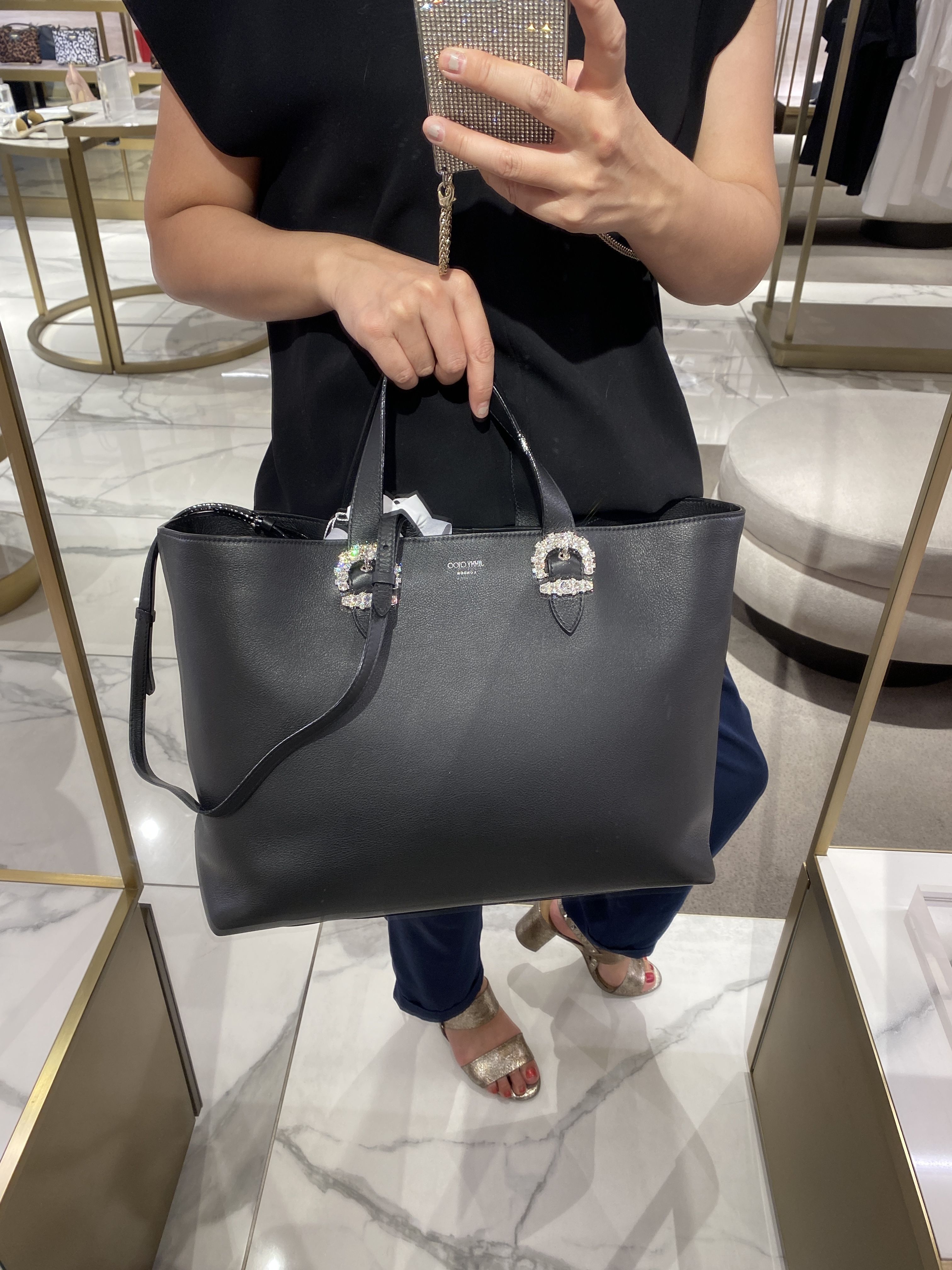 VIP SALE!!【Jimmy Choo】CHERI TOTE ☆クリスタル☆トート (Jimmy ...
