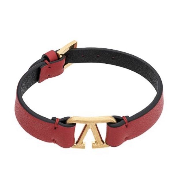 関税込♢【VALENTINO】Vロゴレザーブレスレット (VALENTINO 関税込♢【VALENTINO】Vロゴレザーブレスレット (VALENTINO