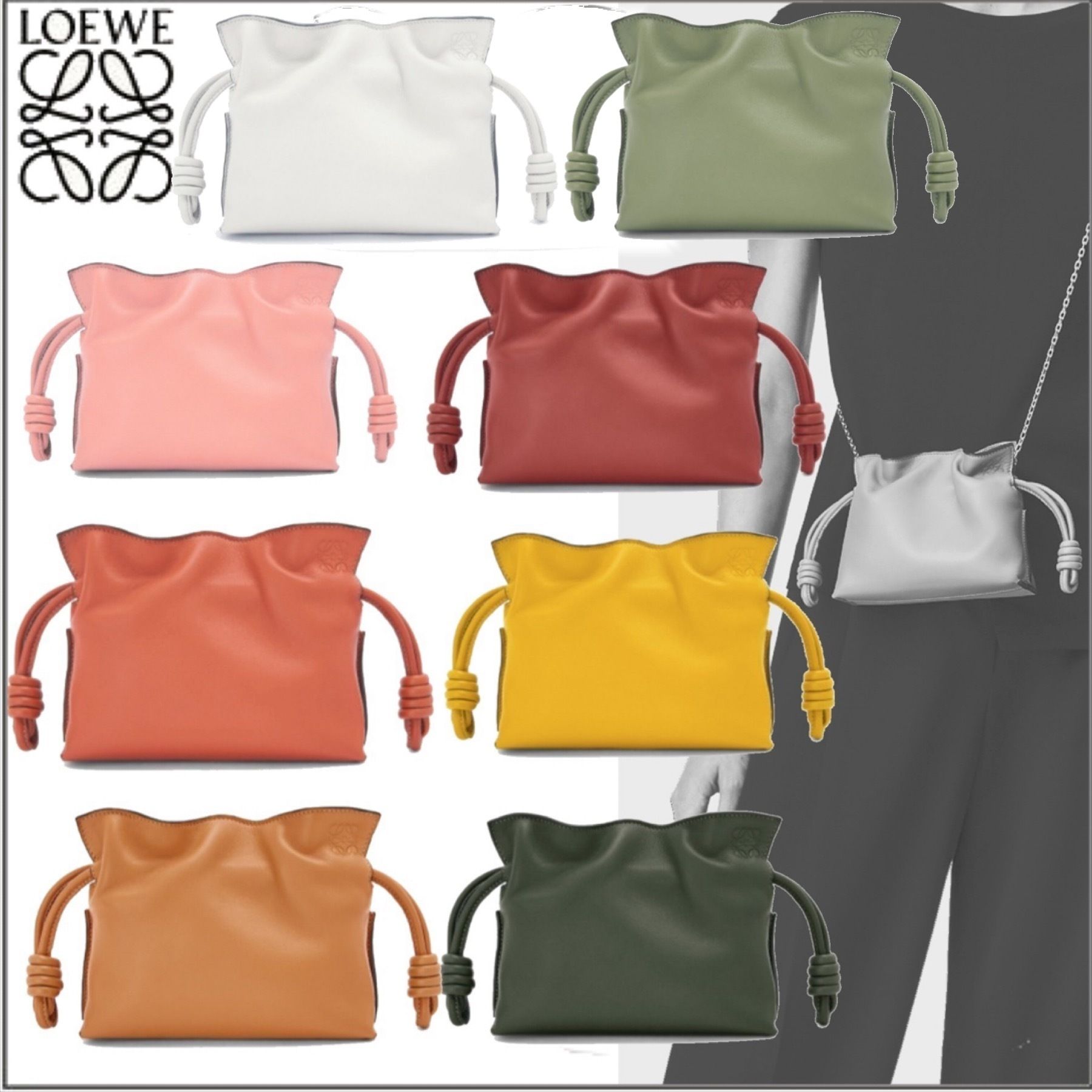 ロエベ】フラメンコクラッチ ナノ (ナパカーフ) (LOEWE/ショルダー ロエベ】フラメンコクラッチ ナノ (ナパカーフ) (LOEWE/ショルダー