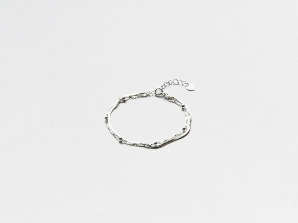 ★韓国の人気★ [HANNA543] B543S Sliverブレスレット Bracelet HANNA543】B563 ブレスレット Sliver Bracelet☆韓国の人気